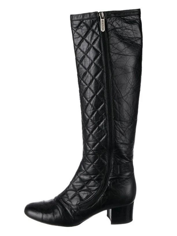 CHANEL Women's Knee High Boots with Upper Leather for sale | eBay