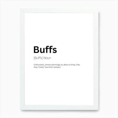 Buffs Definition Bedeutung Kunstdruck gerahmt Wandbild Poster Leinwanddruck Bild