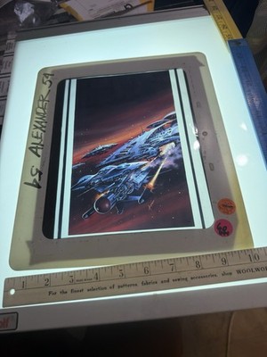 Best of Star Trek # 9 1980s Novel Book Cover Art Transparency By Paul Alexander