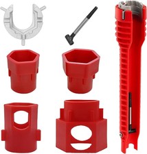 Armaturenschlüssel, 14-in-1 Standhahnmutterschlüssel, Wasserhahnschlüssel Für