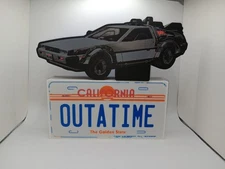 Retro Back to the Future Delorean time machine Light Box sign 10" lightbox sign
