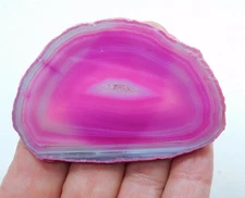 Beautiful Fuchsia Color Mexican Agate Polished Specimen