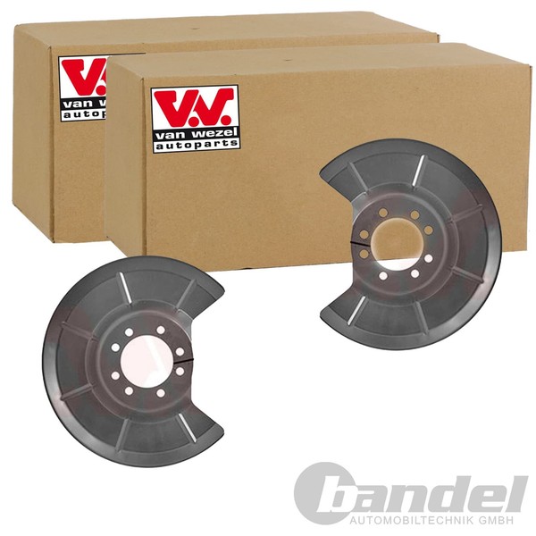 2X VAN Wezel Spritzbleche Bremsscheiben Hinten Beidseitig Passend FÜR Ford-image