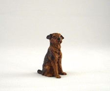 Franz Bergmann Vienna Sitting SCHNAUZER Border Terrier Dog Cold Painted Bronze