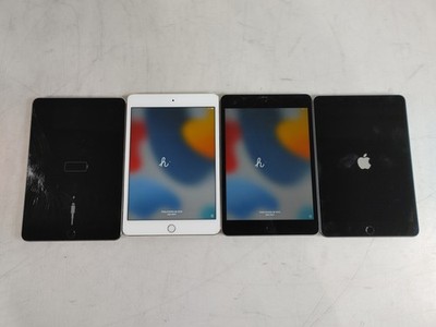 Lot 4 Apple iPad Mini 4. Gen A1538 Tablet 128/64/16 GB WiFi iOS 15.8.4