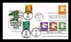 US COVER DOMESTIC MAIL ART DECO EAGLE FDC TIME TRAVEL COMBO ARTMASTER