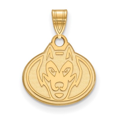 10k Gold LogoArt St. Cloud State University Husky kleiner Anhänger