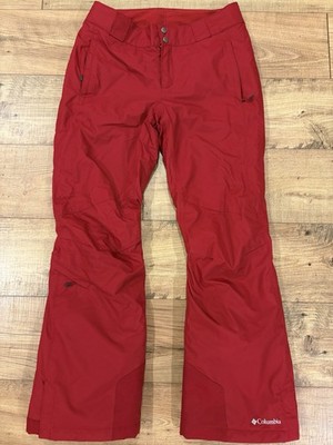 Columbia Bugaboo Ski Pants Womens Medium Maroon Red Omni Heat Omni Tech Snow