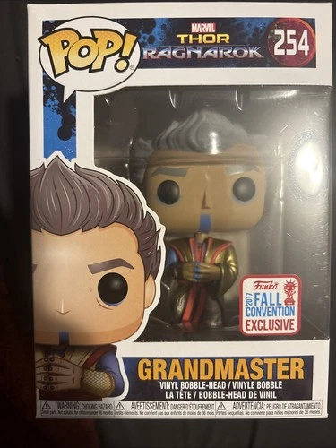 Funko Pop Marvel Thor Ragnarok Grandmaster 254 Bobblehead Figure 2017 NYCC Exclu