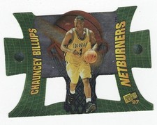 1997 Press Pass Net Burners Chauncey Billups #NB12 Die-Cut Rookie Card . rookie card picture
