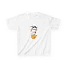 Thanksgiving Kids Tee with Pumpkin Spice Mug Design, Fall T-Shirt, Kids ...