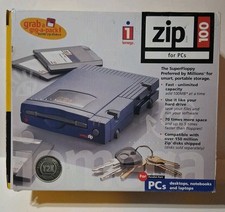 Iomega Zip 100 Parallel Port External Drive System Bundle Z100P2