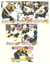Boston Bruins 2025-26 Upper Deck Series 1 Base Team Set -- 6 Cards
