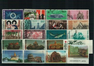 Thailand Briefmarkenlot 1 Steckkarte postfrisch/gestempelt