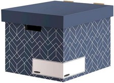 5 Bankers Box Archive Office Storage Box Decor with Lid and Handles Stackable