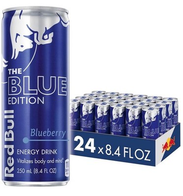 レッドブル　ブルーベリー 24 Pack Red Bull Blue Edition Energy Drink, Blueberry, 80mg