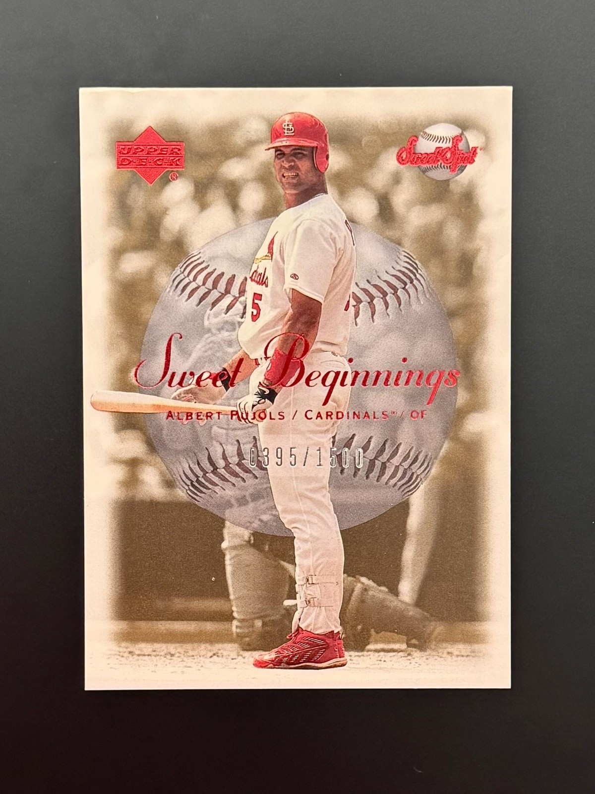 2001 Upper Deck Sweet Spot Albert Pujols Rookie Card #121 RC /1500 EX CARDINALS
