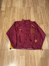 Vintage 90s Nike Team Sports SC Trojans Windbreaker Size XL Full Zip Mesh Lined