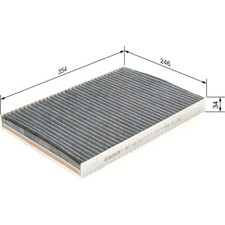 Bosch 1 987 432 337 Filter Innenraumluft für MERCEDES BENZ A KLASSE VANEO W168