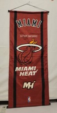 MIAMI HEAT NBA Vertical Wall Banner Flag Eastern Conference Maroon 19  x 44  