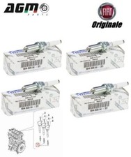 Kit 4 Spark Plugs Original Jeep Renegade Compass 1.3 1.5 Hybrid 46344793