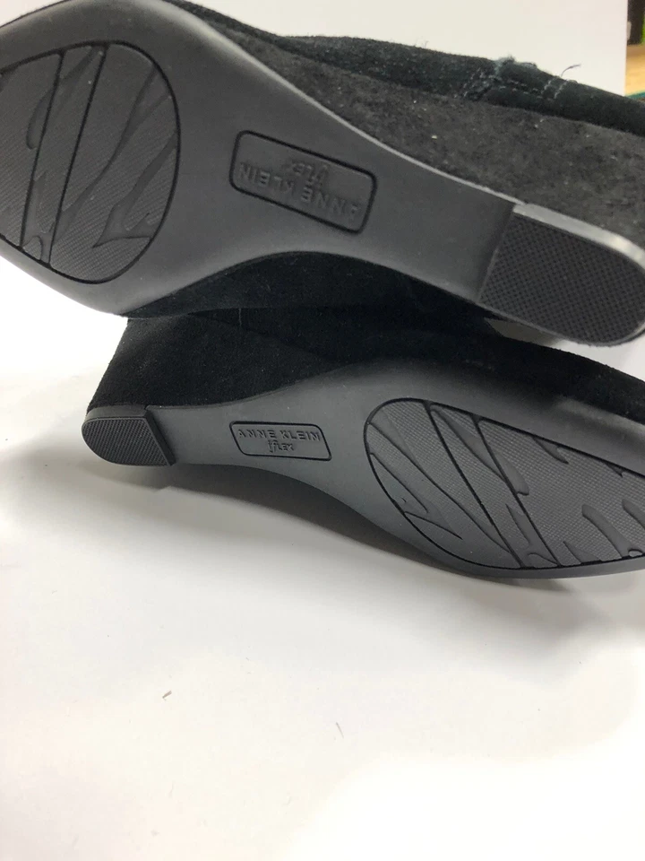 Botas hasta la rodilla Anne Klein Alanna para mujer negras gamuza US5 M Foto 4 de 4