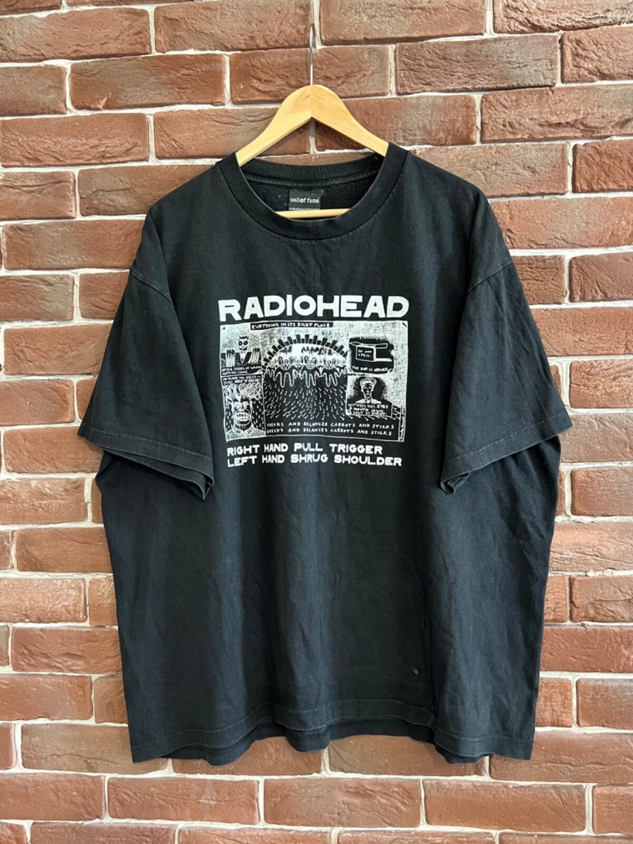 KID A radiohead Tシャツ Rare Vintage 00s Radiohead Kid A Tour Tshirt Rock Band XL
