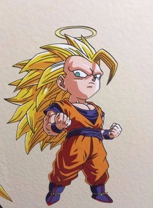 Details About Dragon Ball Z Super Saiyan 3 Halo Goku Chibi Vinyl Sticker Decal Graphic Custom