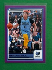 2023-24 Panini NBA Hoops Basketball Purple Parallel #75 Kenneth Lofton Jr