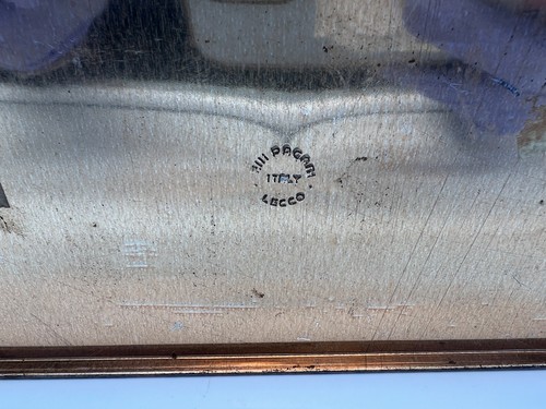 Boîte en Étain F. Lli Pagani Lecco Vintage Made IN Italy Vide Tin - Photo 8 sur 9