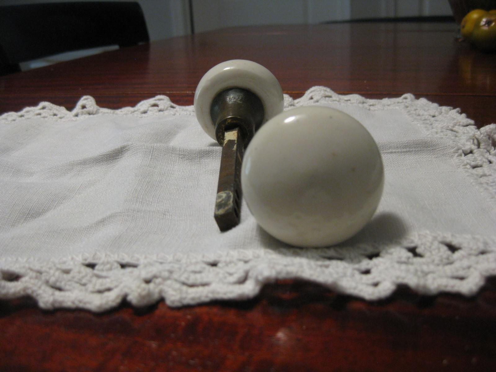 Antique White Porcelain Door Knobs eBay