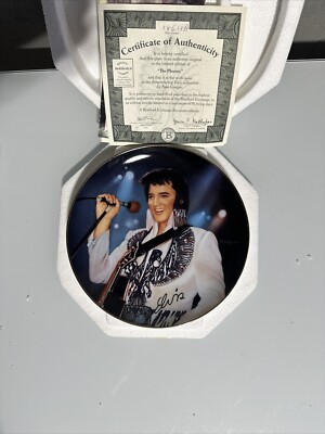 Remembering Elvis Presley Collector Plate The Phoenix 1996 Bradford Exchange