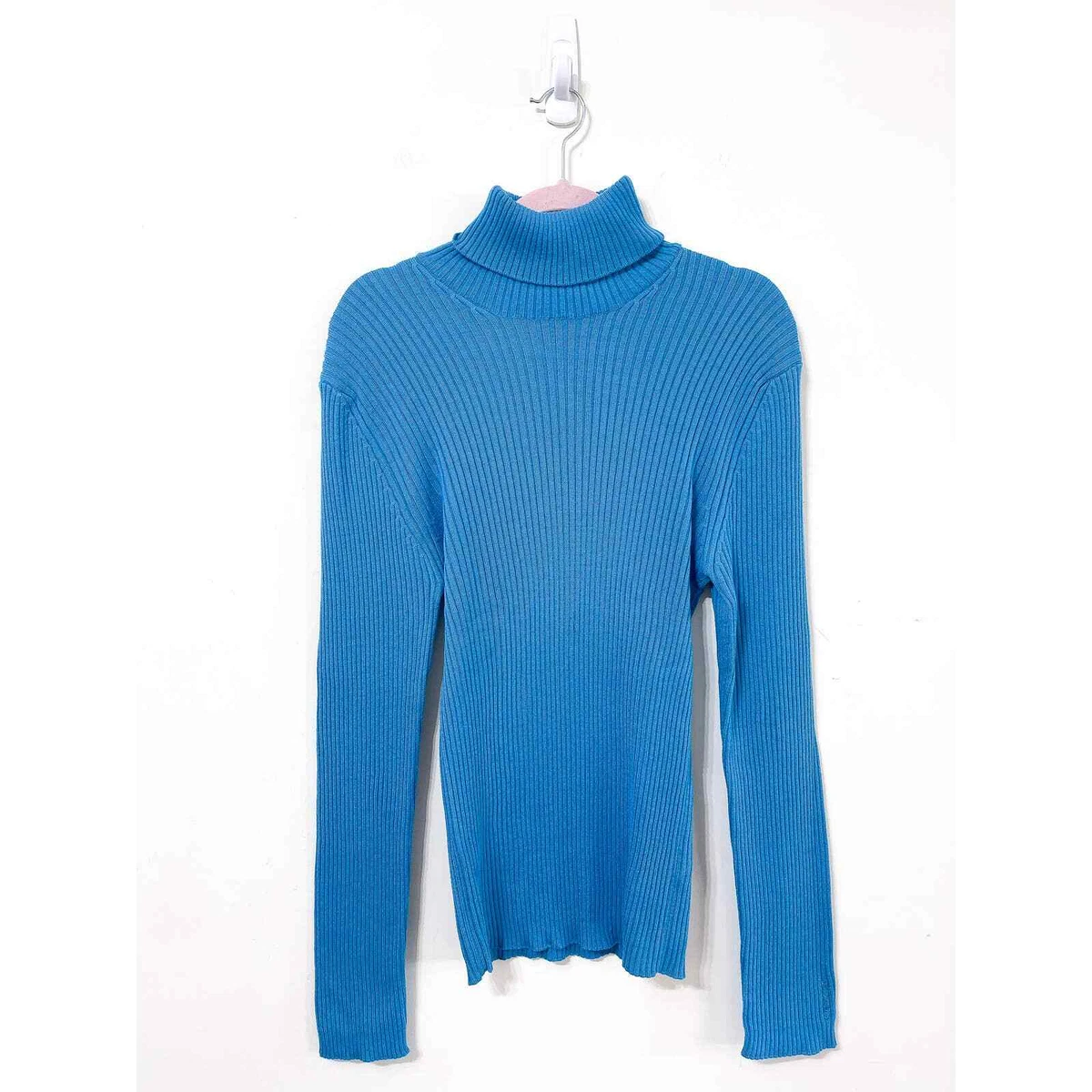 Bright 2025 blue turtleneck