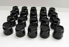 82-92 Camaro Z28 Firebird Black Lug Nut Plastic Screw On Covers 19 Mm 711-020-20 82-92 Camaro Z28 Firebird Black Lug Nut Plastic Screw On Covers 19 Mm 711-020-20
