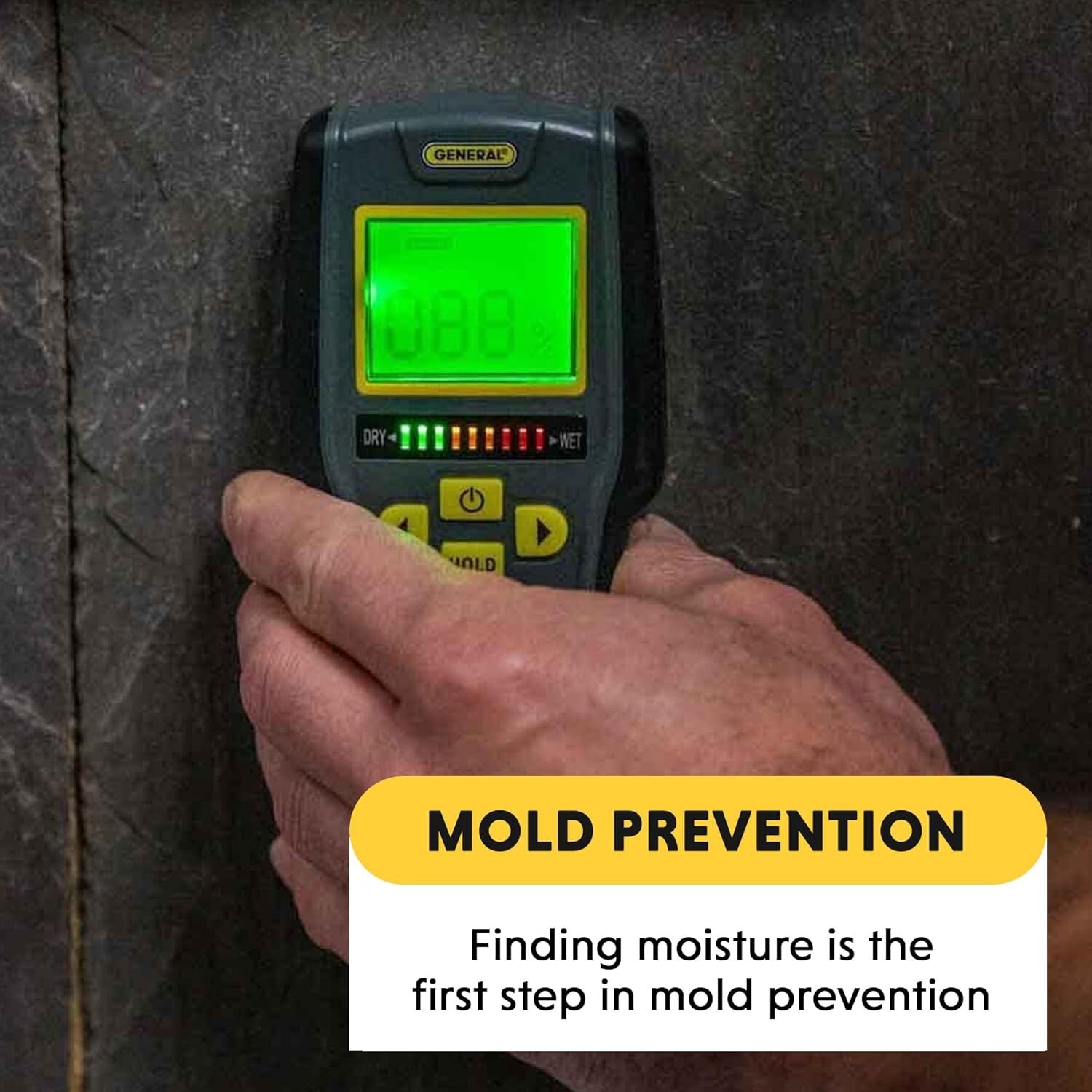 GENERAL TOOLS PINLESS MOISTURE METER WITH BAR GRAPH MMD7NP eBay