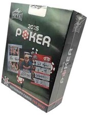2025 Leaf Metal Poker Hobby Box 6 Autograph AUTO Trading Cards - FACTORY SEALED