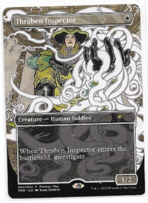 MTG magic cards 1x Thraben Inspector - RCQ pro tour full art premier play promo 