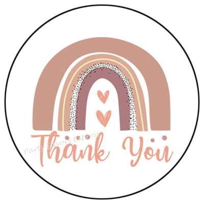 BOHO THANK YOU RAINBOW ENVELOPE SEALS LABELS STICKERS PARTY FAVORS | eBay