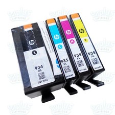 4pk Genuine HP 934XL HY Black  935XL HY Color Ink OfficeJet 6815 6820 6835 6830