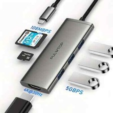 USB C Hub 6 In 1 USB Hub For MacBook Pro/Air, Docking Station With 4K HD