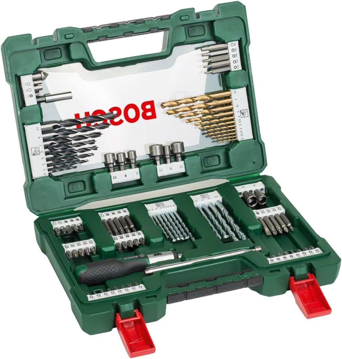 BOSCH TOOL ACCESSARY SET (DRILL BIT SET) 91 PCS V91 | eBay