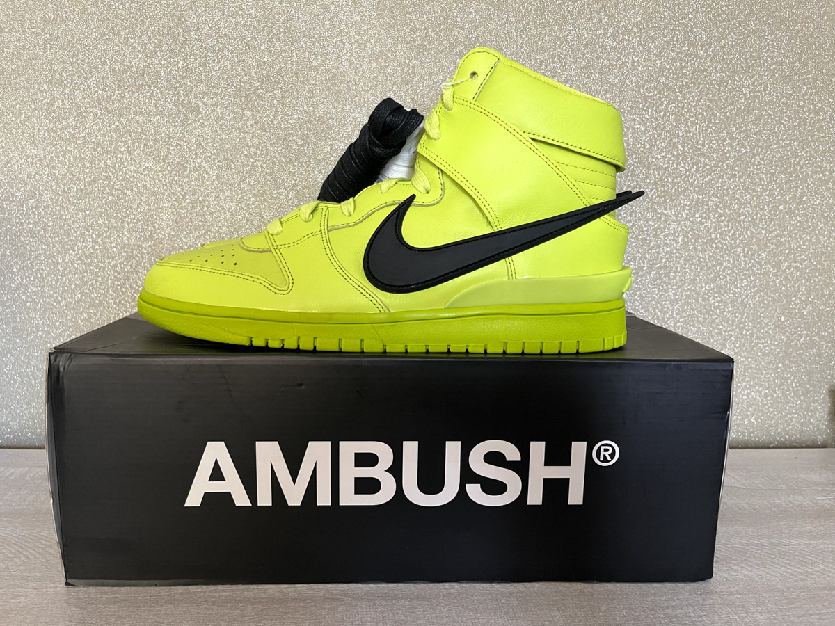 dunk high ambush flash lime resell