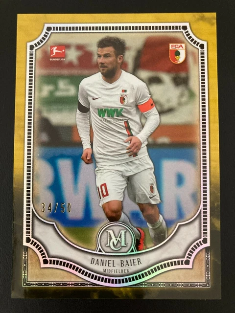 2018-19 Topps Museum Collection Bundesliga Gold 70 Daniel Baier ed/50 AUGSBURG