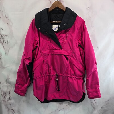 Helly Hansen Jacket Womens Large Pink Tech Vtg 90s Windbreaker Anorak Shell