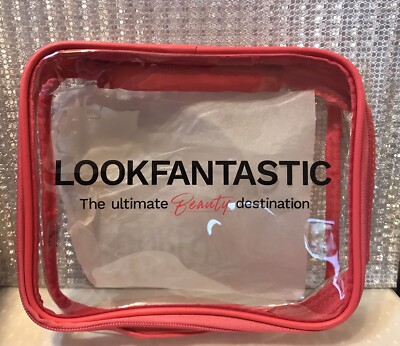 Lookfantastic transparente Kosmetik-/Schminktasche neu ca. 8 x 7 x 2 cm