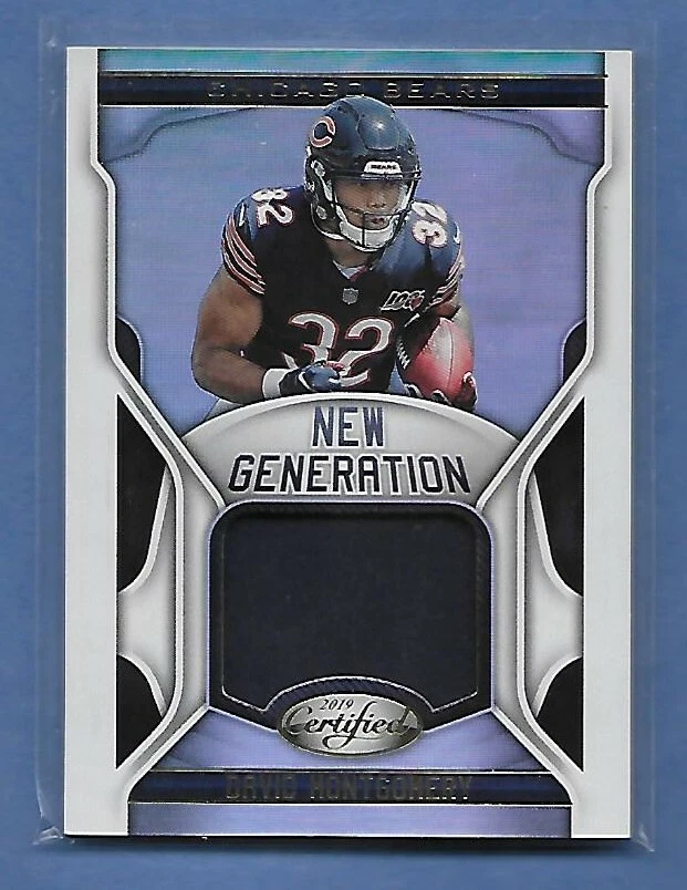 DAVID MONTGOMERY CHICAGO BEARS NEW GENERATION ROOKIE JERSEY PATCH SWEET