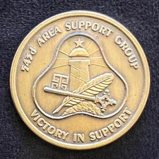 543rd Area Support Group Vintage Challenge Coin