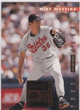 MIKE MUSSINA 1996 Donruss RARE $$ PRESS PROOF 1st 2000 Printed Baseball Card O's