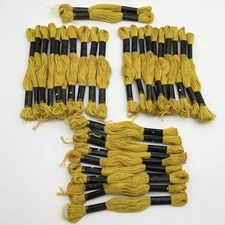 Vintage American Thread Co. Embroidery Thread #911 Chartreuse 32 Skeins