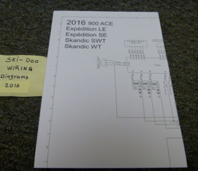 2016 Ski-Doo 900 ACE Skandic SWT Snowmobile Electrical Wiring Diagrams Manual